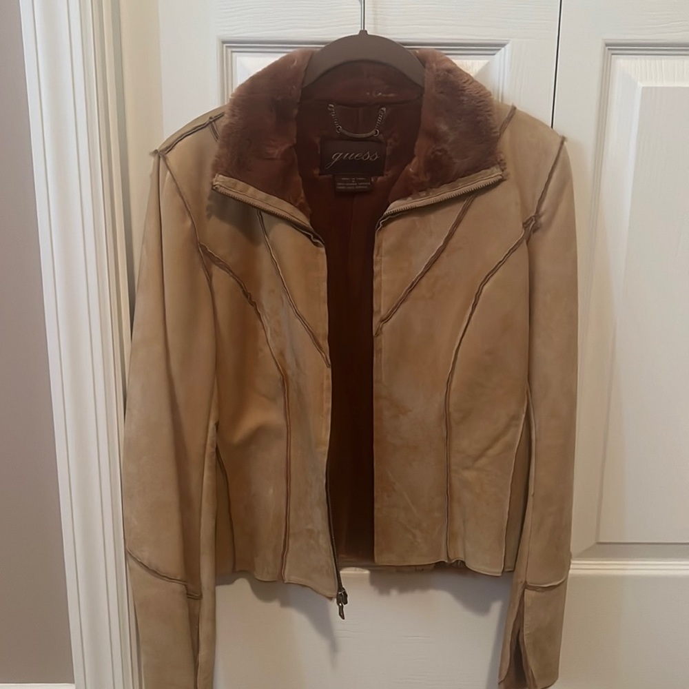 Guess leather coat